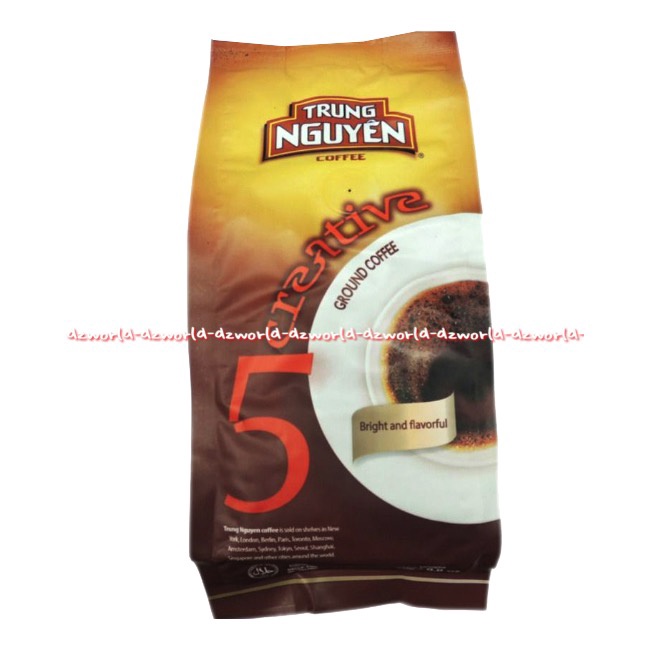 Trung Nguyen Coffee 5 Creative Bright and Flavour 250gr Kopi Bubuk Trungnguyen no 5 Ngunyen Ground Coffee Vietnam