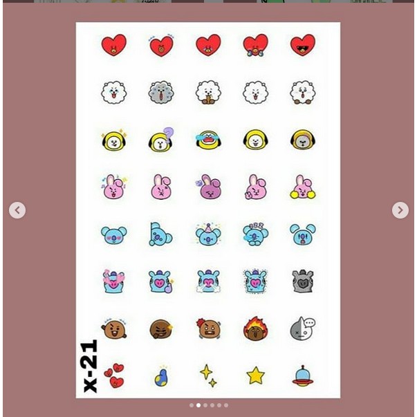 

STIKER TUMBLR AESTHETIC BT21 X-21