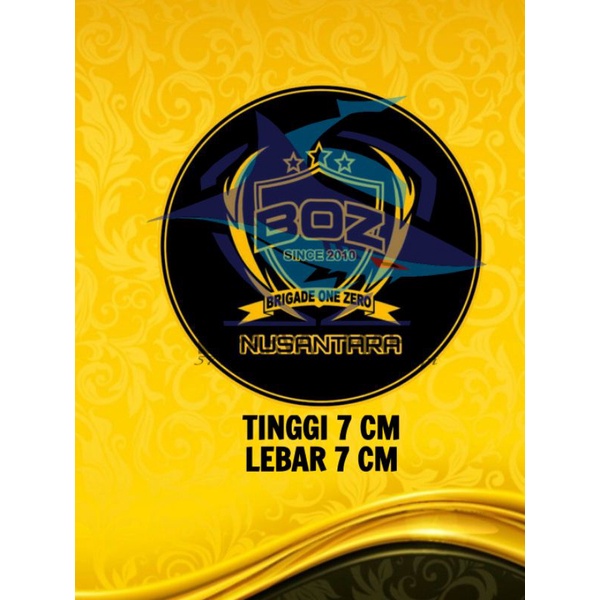 

BOZ Nusantara, Stiker Brigade one Zero, Stiker angkatan 2010, stiker Polri, Stiker Polisi, Stiker Motor, Stiker Mobil,