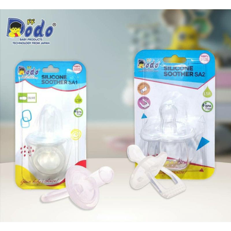 SATUAN EMPENG PIGEON SILICONE PACIFIER ECERAN STEP 2 &amp; Empeng Dodo / Dodo SOOTHER S051 - GLOW IN THE DARK / Empeng Bayi