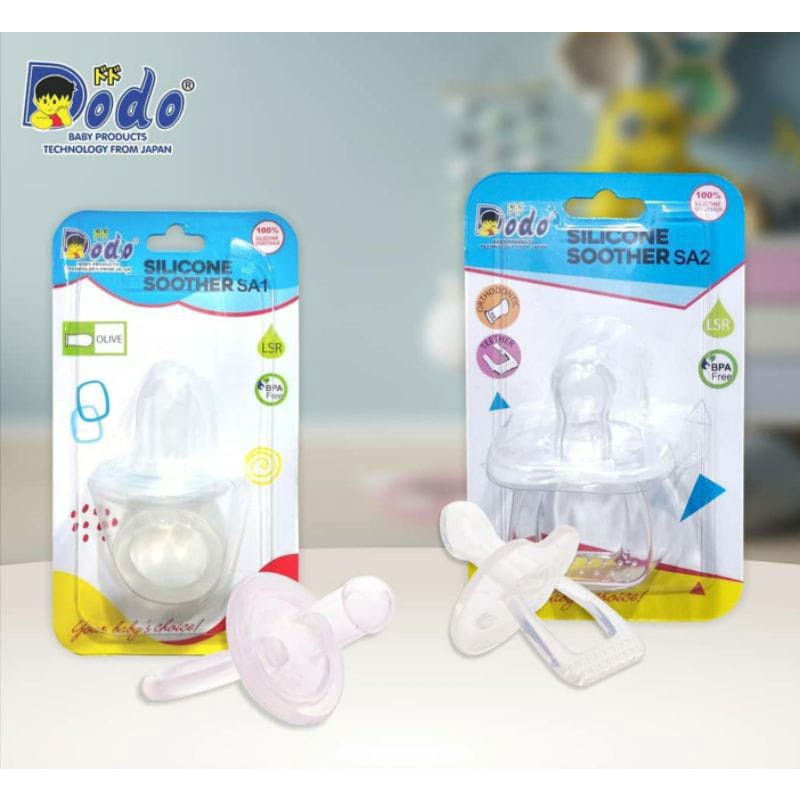 Empeng Dodo Original Silicone Soother SA2 Empeng Bayi BPA Free / Empeng Gepeng