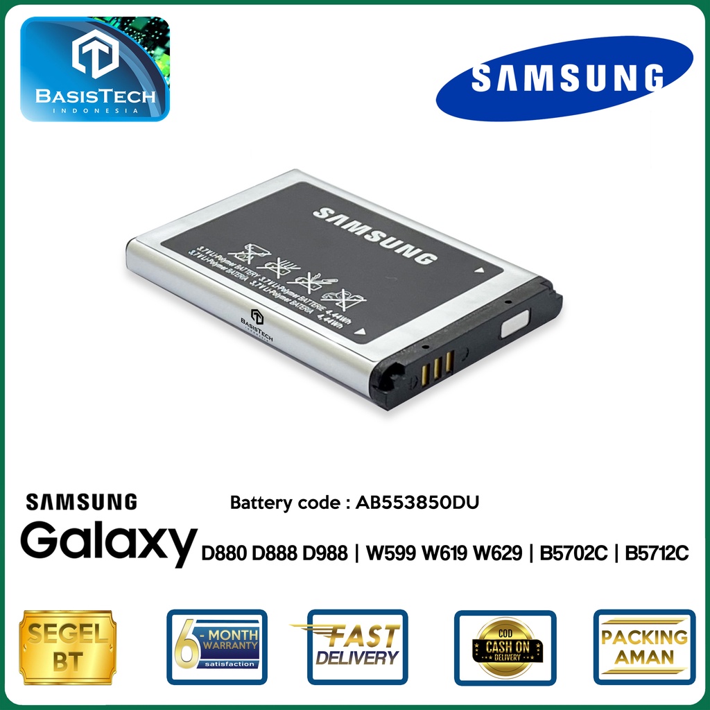 BATERAI SAMSUNG D880 D888 D988 W599 W629 B5702C B5712C - AB553850DU - ORI99