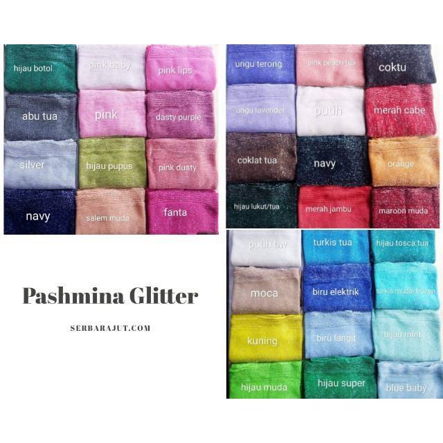 Pashmina Rajut Glitter/Pashmina Rajut/Kerudung Pengantin/Tile