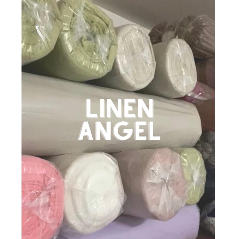 Jual Kain Linen Angel Crepe Full Cotton Premium Grade A Roll