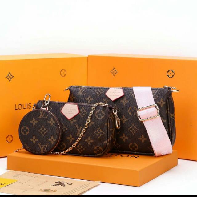 LV multi pochette monogram 3in1