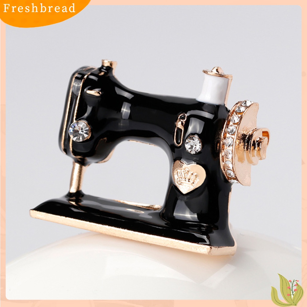 [ TERLARIS]Exquisite Sewing Machine Brooch Pin Denim Jacket Women Collar Badge Jewelry Gift