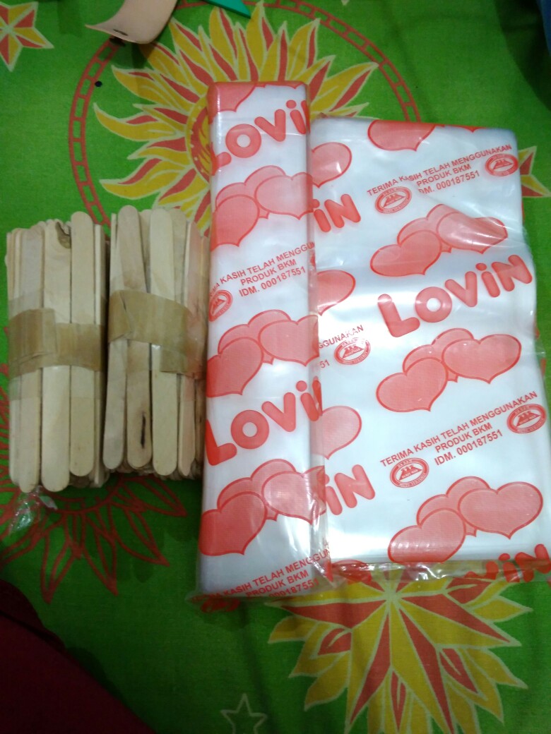 Sendok Stik Kayu Stick Es Cream Stik Gagang Kayu