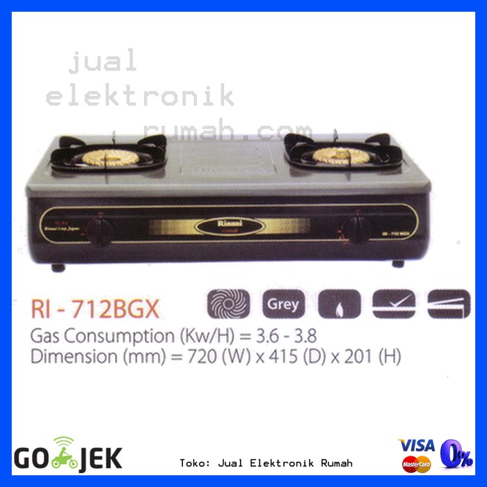 Kompor Gas 2 Tungku Rinnai Ri 712bgx Ri712bgx Best Seller Shopee Indonesia