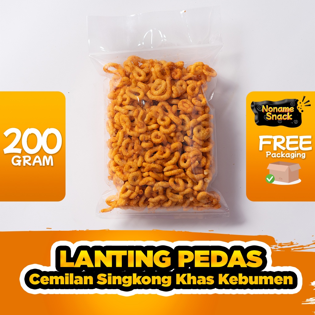 NoName Snack - Lanting Pedas Klanting Oleh Oleh Kebumen Cemilan Grosir 200G 300G