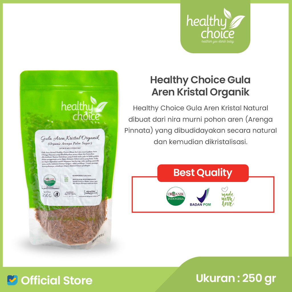 

Healthy Choice Gula Aren Kristal Organik 250 gr