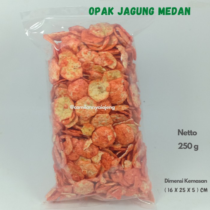 

Opak Jagung Mini Medan Balado Pedas Manis Gurih Renyah 250 g