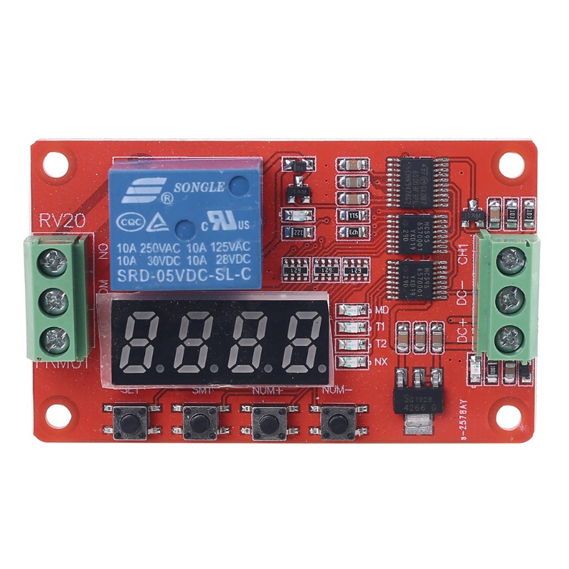 Btsg FRM01 Untuk Dc5 /12/24V 1channel Modul Relay Multifungsi Loop Delay Timer Swit