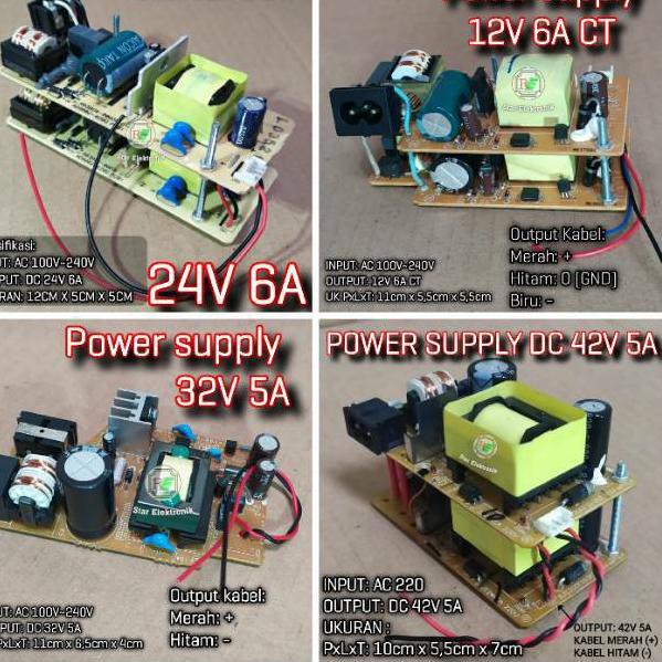 Big Sale.. Adaptor power suply 12V 3A / 15V 3 A / 24V 3A / 32V / 42V  CT atau Non CT