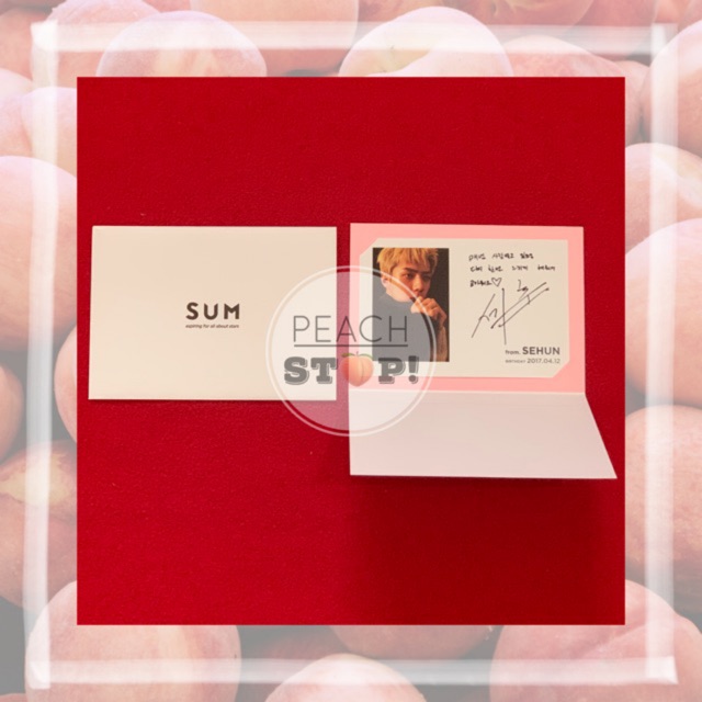 (Baca desc) EXO Sehun 2017 Birthday Card