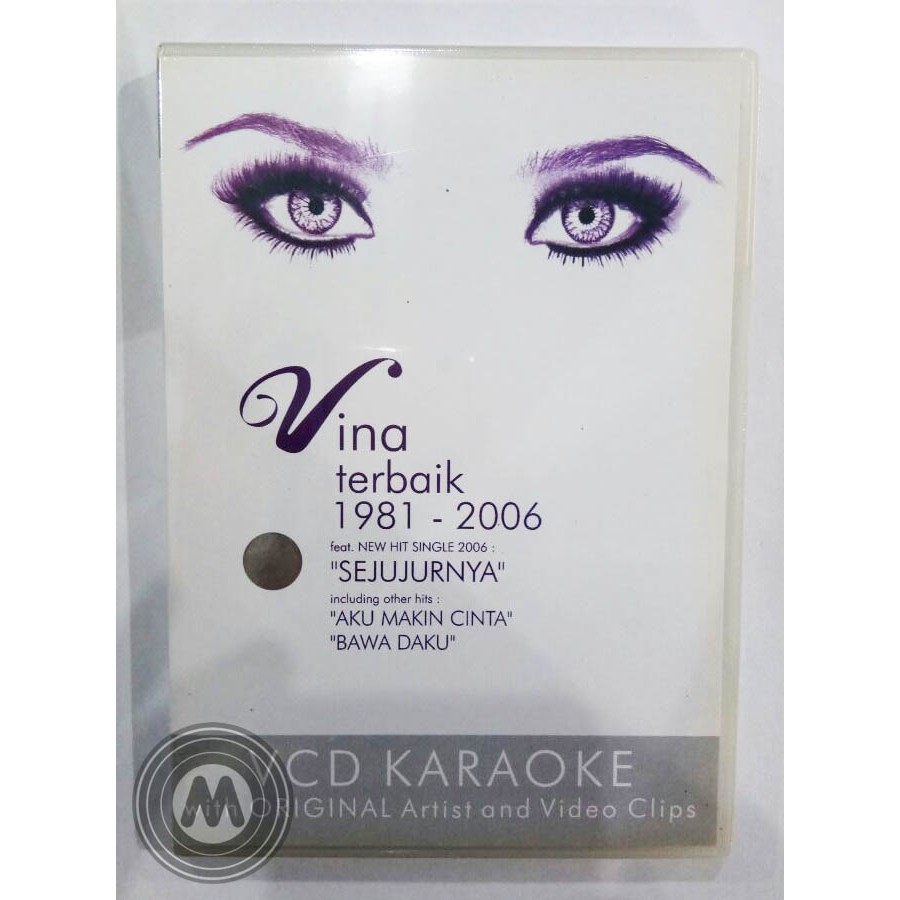VCD KARAOKE ORIGINAL VINA PANDUWINATA - VINA TERBAIK 1981 - 2006