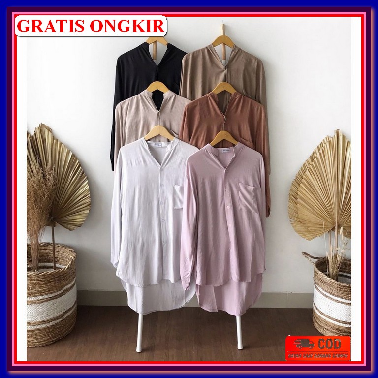 Zella - Baju Wanita Terbaru Model Tunik Variasi Rempel 3 Susun Bahan Adem Atasan Remaja Kekinian Leb