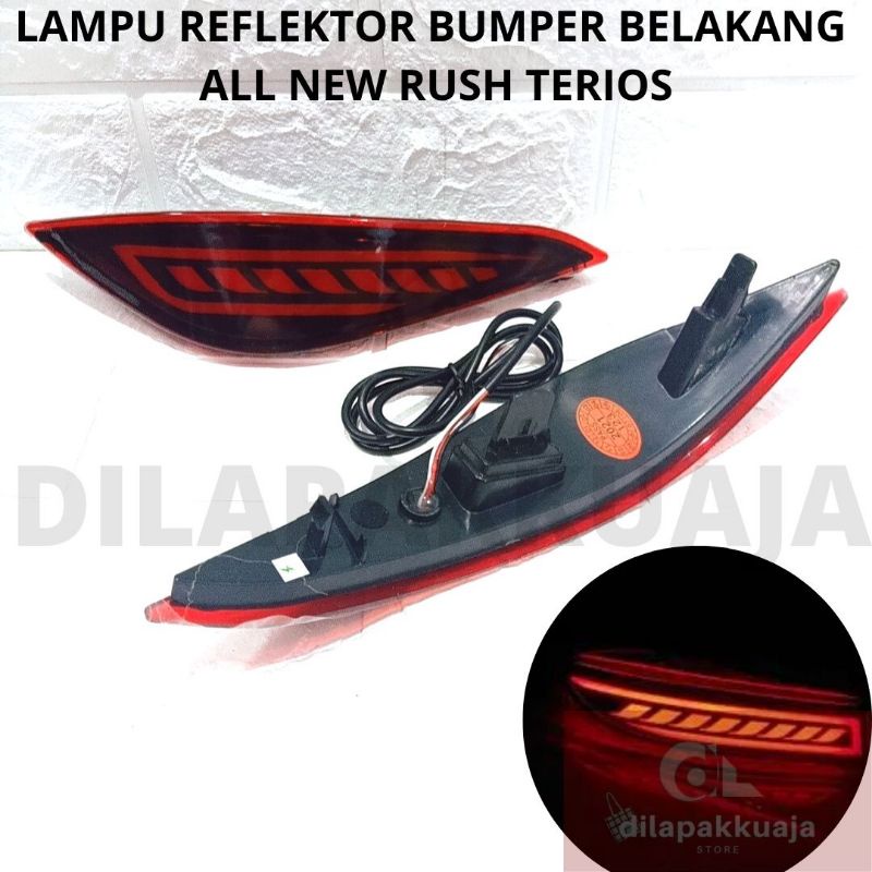 Lampu LED Reflektor All New Terios Rush Reflektor Bemper Belakang Rush