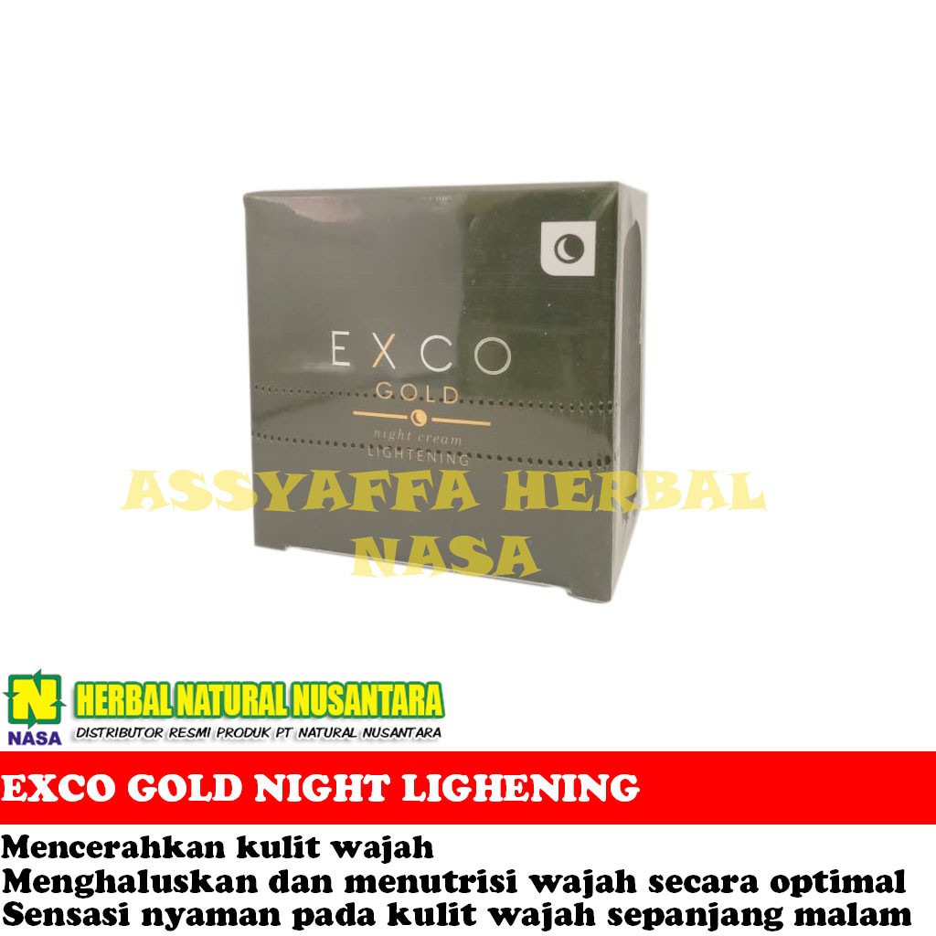 EXCO GOLD NIGHT CREAM NASA CREAM PEMUTIH WAJAH