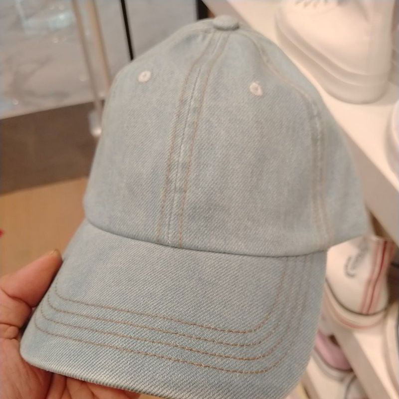 Topi baseball cap denim unisex Original 100% ruby