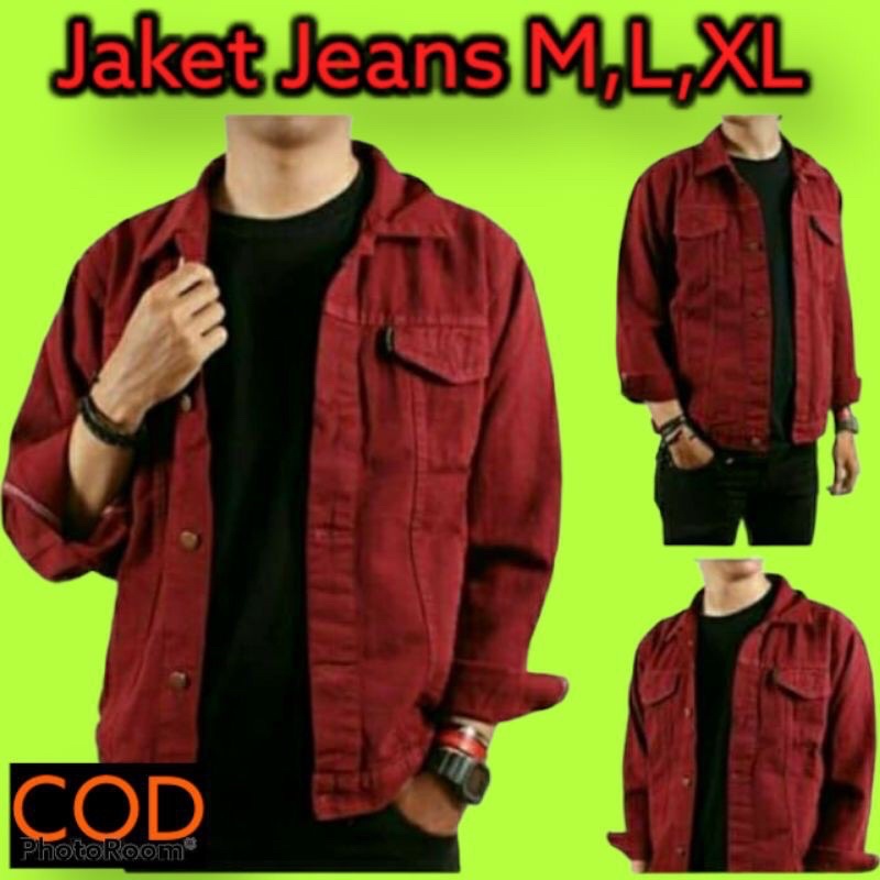 JAKET JEANS  CEWEK COWOK DISTRO MURAH PAKAIN FASHION PRIA SEMARANG
