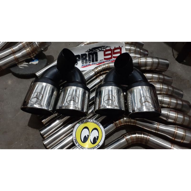 tailpipe knalpot fariasi untuk Mercedes-Benz w202 w220 w211 lokal produk stainles