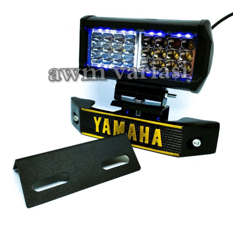 paket lampu sorot 24 mata RX king set kumisan dan breket plat nomor RX king