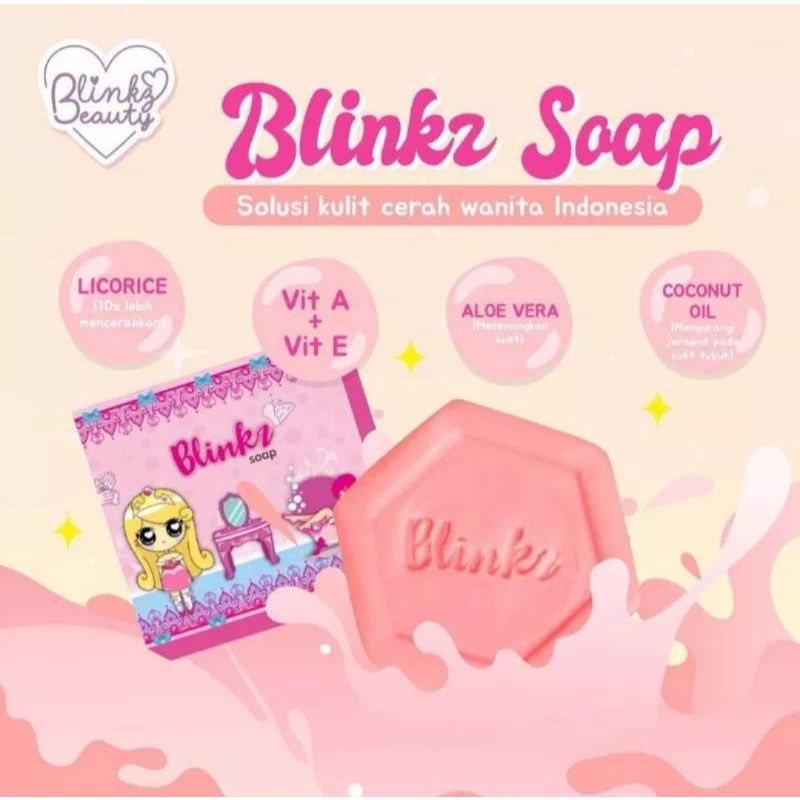 READY STOCK BLINKZ SOAP WHITENING SABUN PEMUTIH BADAN BPOM