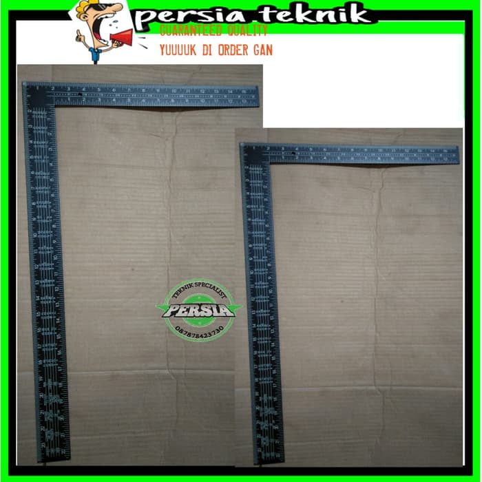 

penggaris siku hitam-siku tukang 600 x 400/ 24 inch