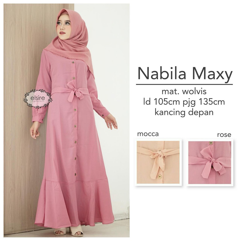 Nabila Maxy/ORI ELSIRE/Dress/Dress Kondangan