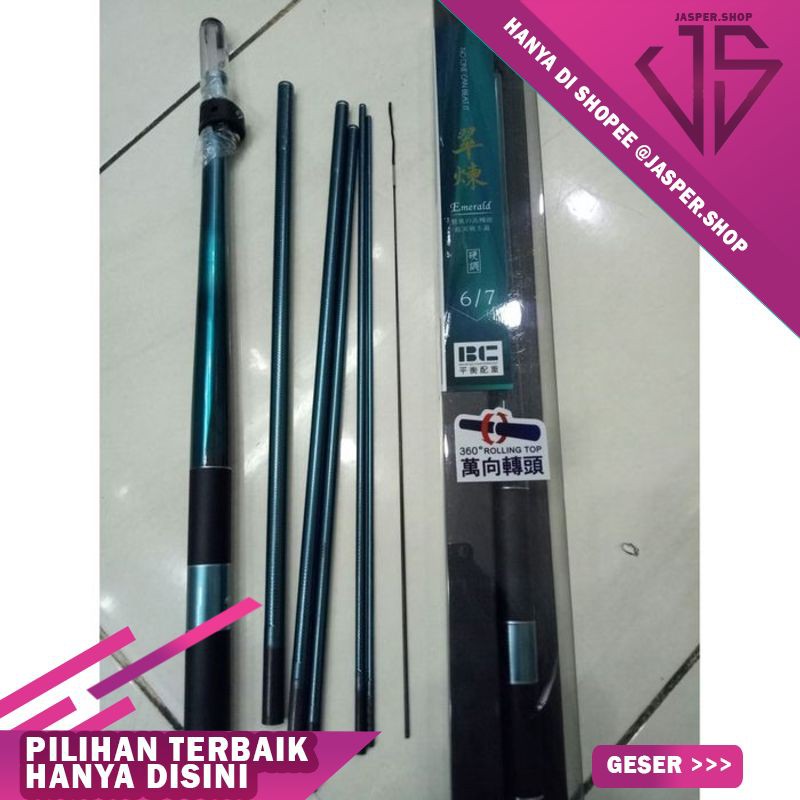 LEBIH HEMAT Joran / Tegek Pole East Emerald Zoom Pole 180-210 | FULL CARBON