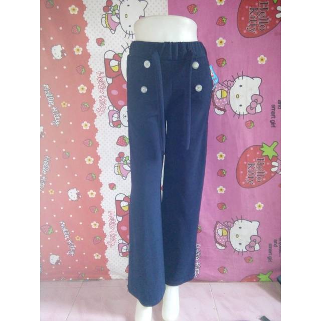 Kulot kancing crepp,warna navy, hitam, milo,abu,maroon,coksu,coffee