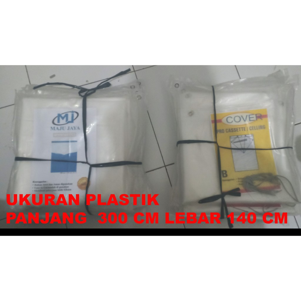 PLASTIK CUCI AC CASSETLE MAJUJAYA UKURAN 140 CM X 300 M TEBAL 0.15