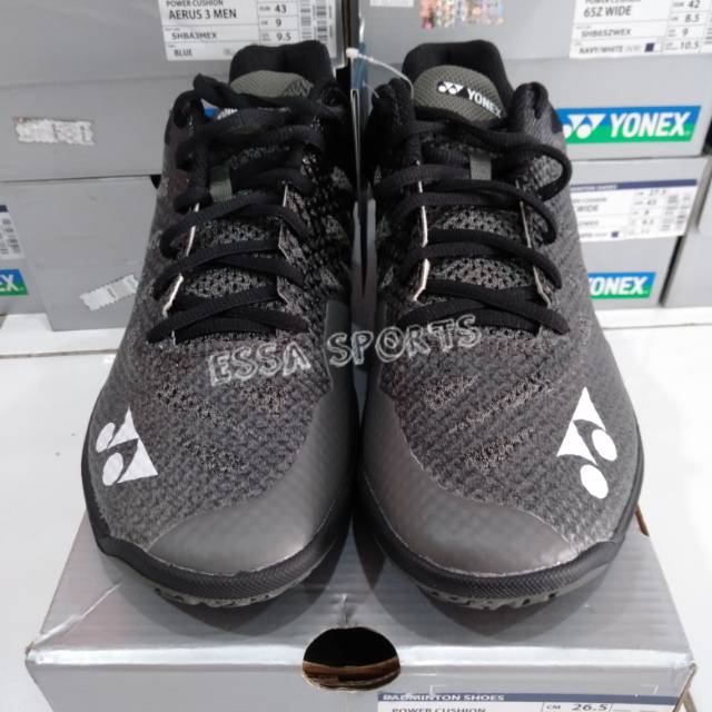 SEPATU YONEX AERUS 3 BLACK BLUE ORIGINAL SUNRISE