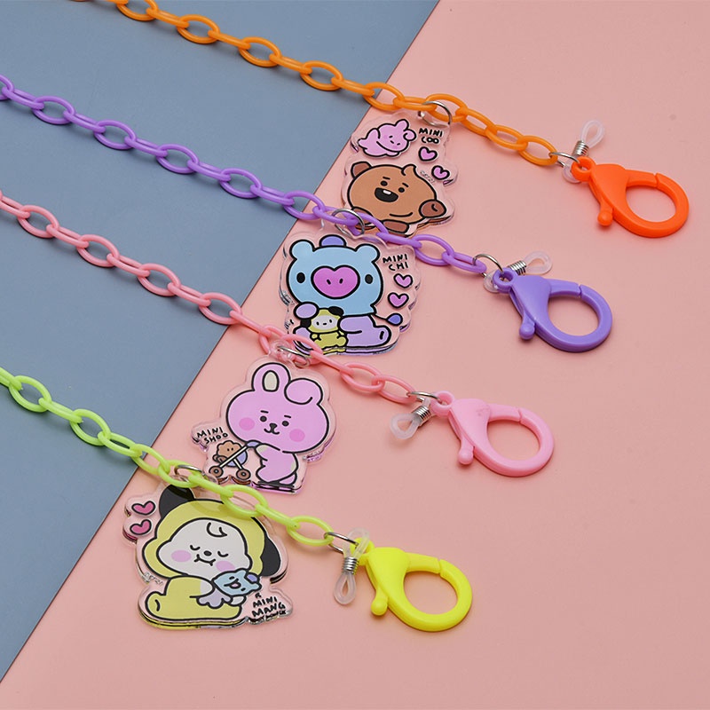 Bts Lucu SHOOKY KOYA Tali Masker Lanyard Kacamata Rantai Kerah In Stock New Arrival