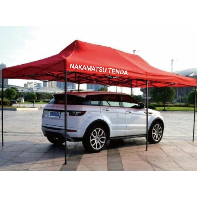 tenda lipat ukuran 3x4 ukuran besi 0.8