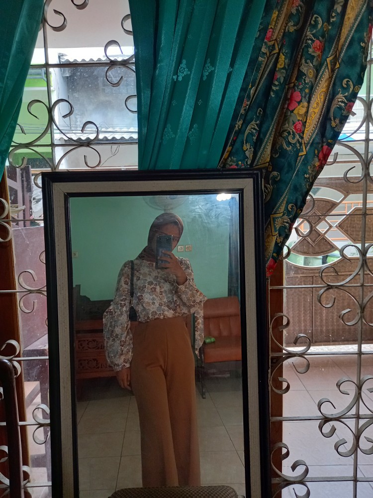 T-0264 Top Motif Batik Tangan Puff