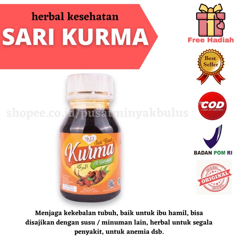 

KURMA / OBAT ASAM LAMBUNG / SARI KURMA MURNI