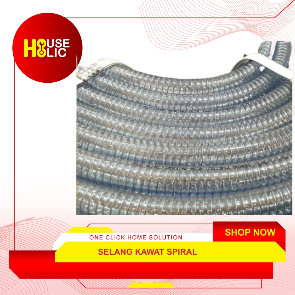 Selang Kawat Spiral 2 Inch / Selang Spring Hose 2&quot; / Selang Pertamini