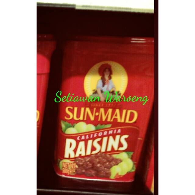 

Sunmaid raisins california 500gr