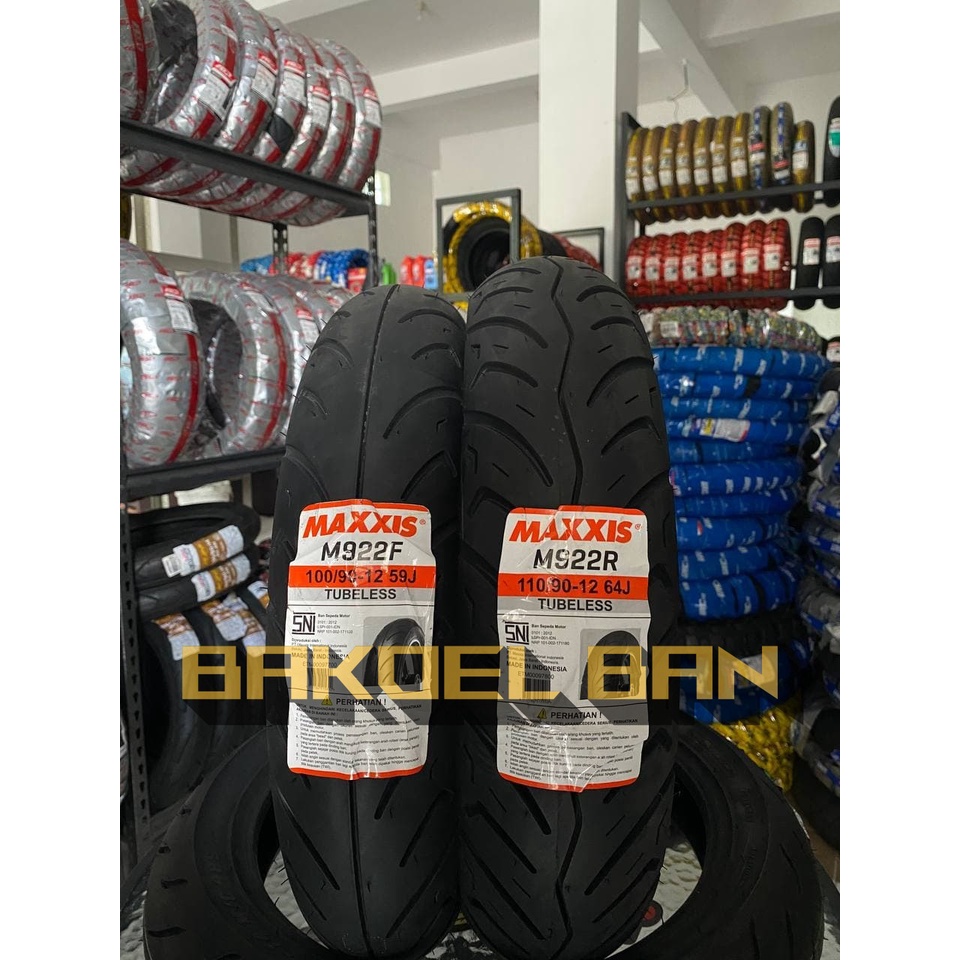 MAXXIS M922 F/R RING 12 TUBELESS BAN MOTOR MATIC SCOOPY FREEGO VESPA RING 12 100/90 110/90