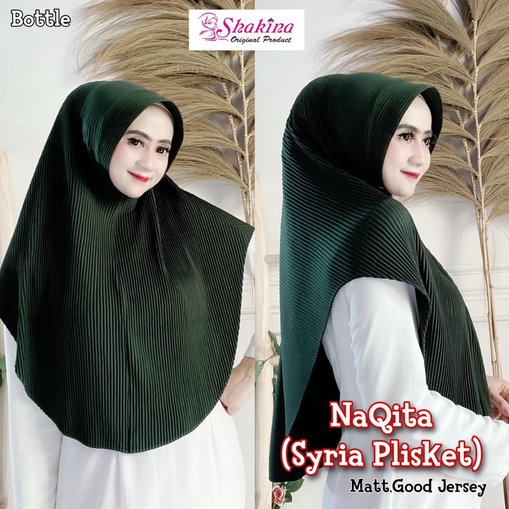 Jilbab Instan Plisket Jersey Naqita Ori Shakina Hijab-ARMY