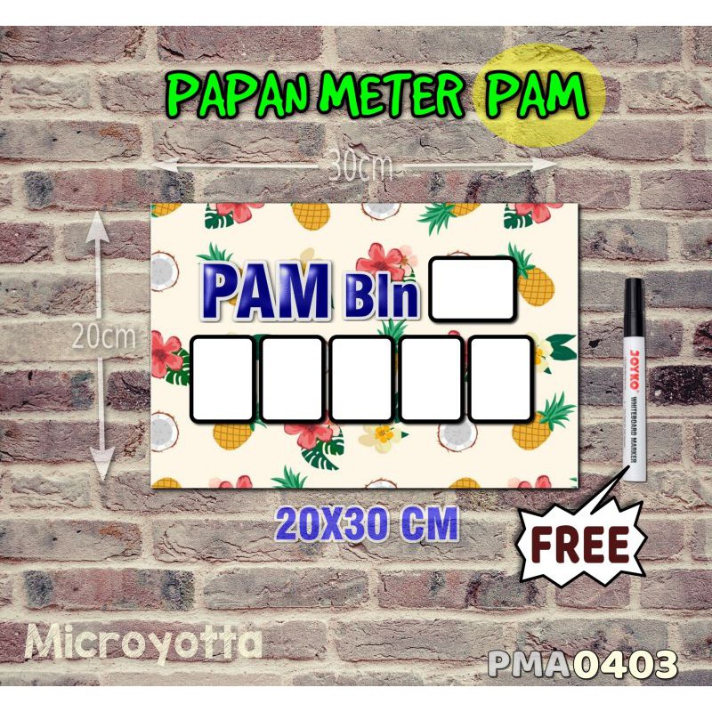 

Microyotta Papan Meter Listrik PLN PAM motif Unik - Tropical 03