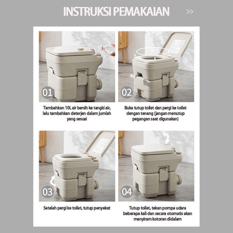 Toilet Portable untuk/toilet bergerak/toilet luar ruangan/toilet berkemah