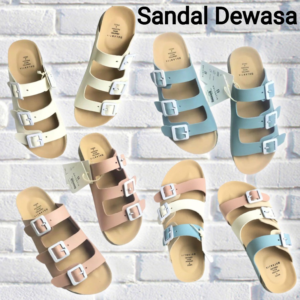 Sandal Sendal Selop Wanita Cewek Nyaman Cantik Balantik Ban 3 sandal lebaran wanita remaja Big SIze