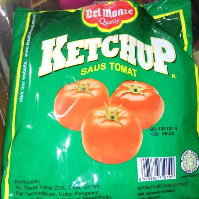

Saos tomat Del Monte packing sachet 9 gr ori murah enak isi 24 sachet/ pack