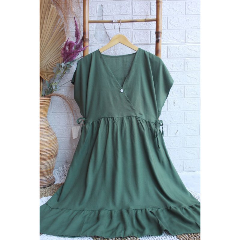 Daster Kimono Pendek || Daster Kimono Polos || Dres Kimono || Daster Rayon || Daster Rayon Busui || Daster Ruffle Busui-ARMY MUDA