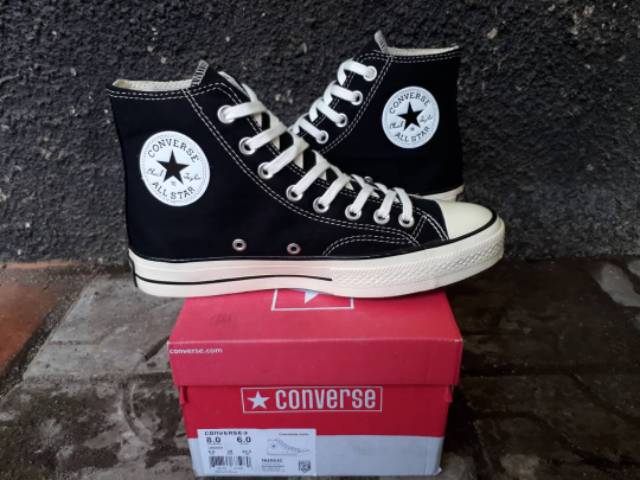 CONVERSE HIGH 70.S BLACK WHITE PREMIUM BNIB MADE IN VIETNAM SIZE 37/38/39/40/41/42/43/44