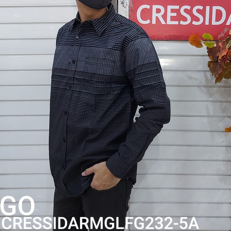 gos CRESSIDA KEMEJA PRIA SLIMFIT Kemeja Casual Kemeja Lengan Panjang