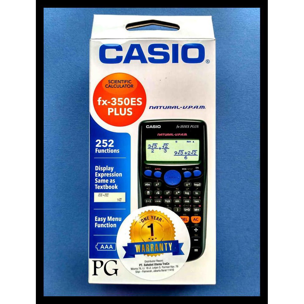 

Diskon Casio Scientific Calculator Fx-350Es Plus / Kalkulator Saintifik Terbaru