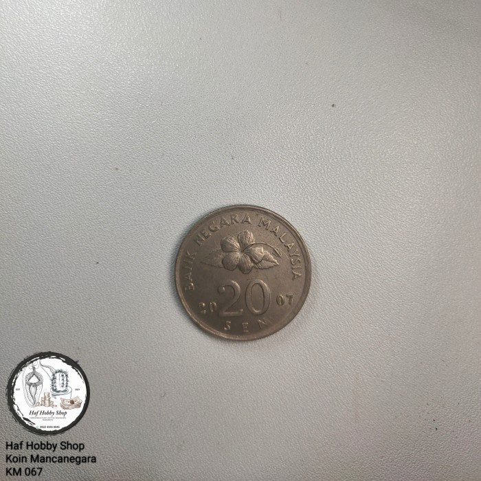 Koin Kuno 20 Sen Malaysia Tahun 2007